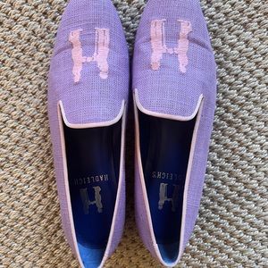Hadleigh’s H loafers size 40/9 like new lavender and pink linen